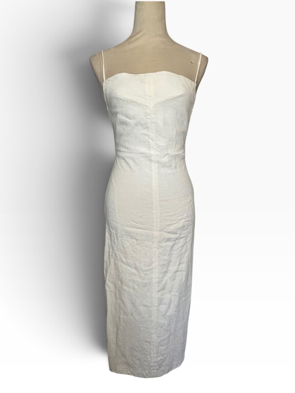 Zara limited edition linen dress in oyster white - Picture 2 of 7